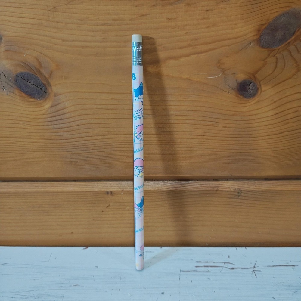 Vintage Little Twin Stars Pencil 1976 Wood New Sanrio Made In‎ Japan
